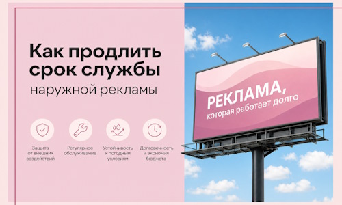 Как продлить срок службы наружной рекламы в  Чернушке