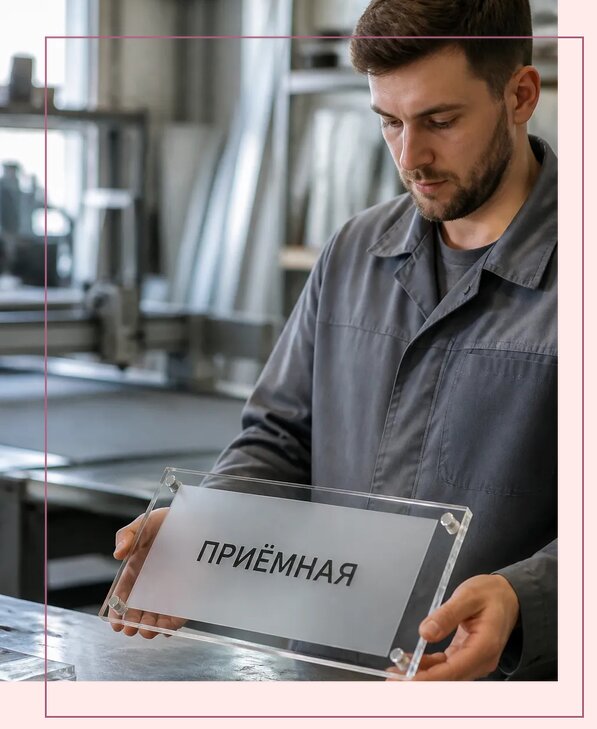 Таблички из оргстекла на заказ в Чернушке от 3961 р. | Аванза-Чрш